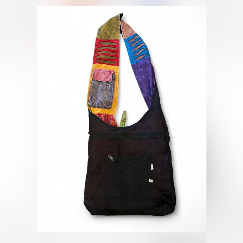 Colorful Owl Patchwork Shoulder Bag - Picture 6 of 8